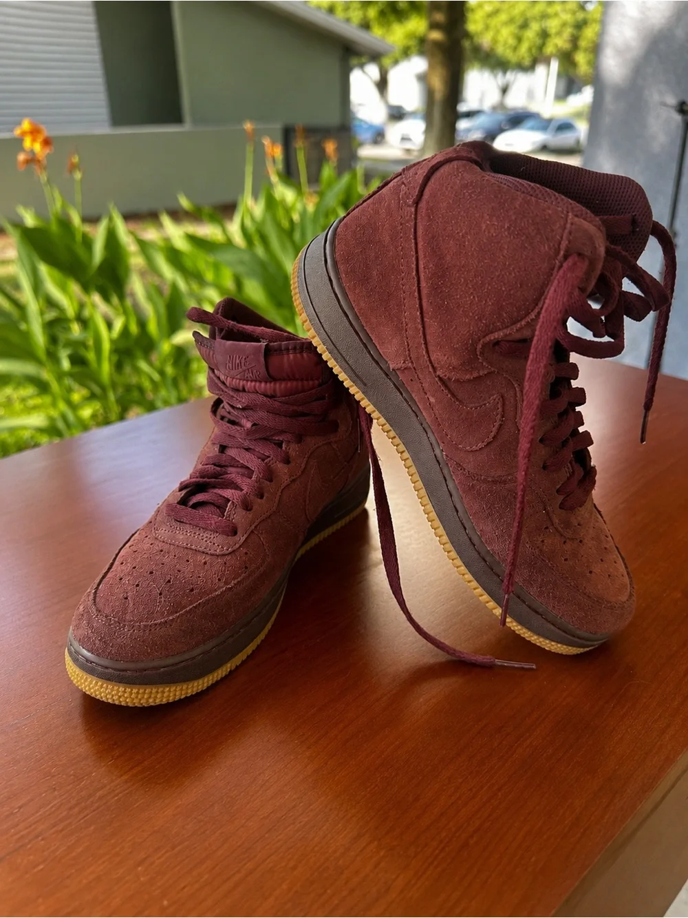 Nike Air Force 1 High LV8 Burgundy Crush Suede 7Y / Women’s 8.5